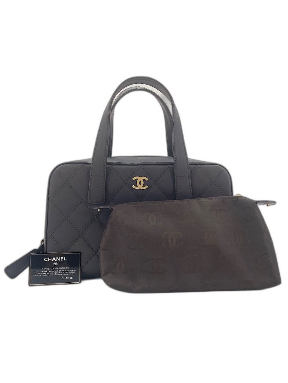 Chanel Handbag Quilted Brown